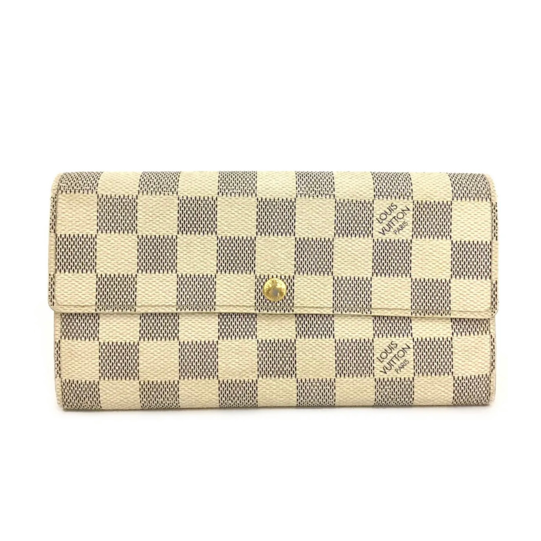 LOUIS VUITTON DAMIER AZUR SARAH LONG BIFOLD WALLET