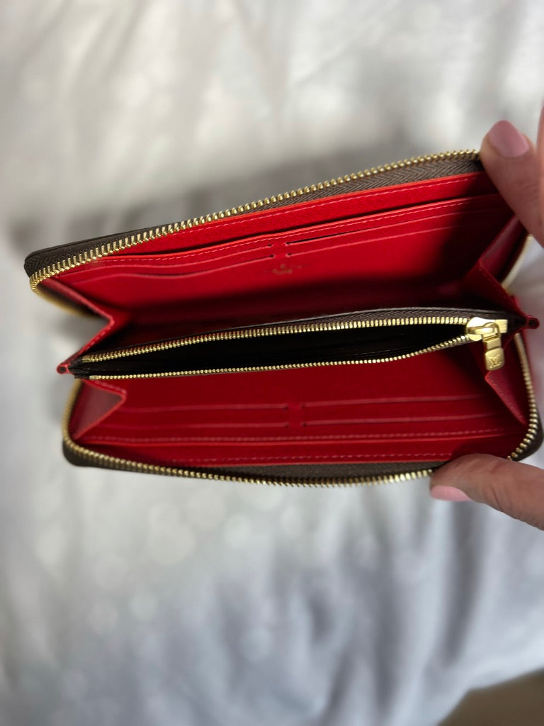 2022 LOUIS VUITTON CLÉMENCE WALLET DAMIER EBENE - FULL SET