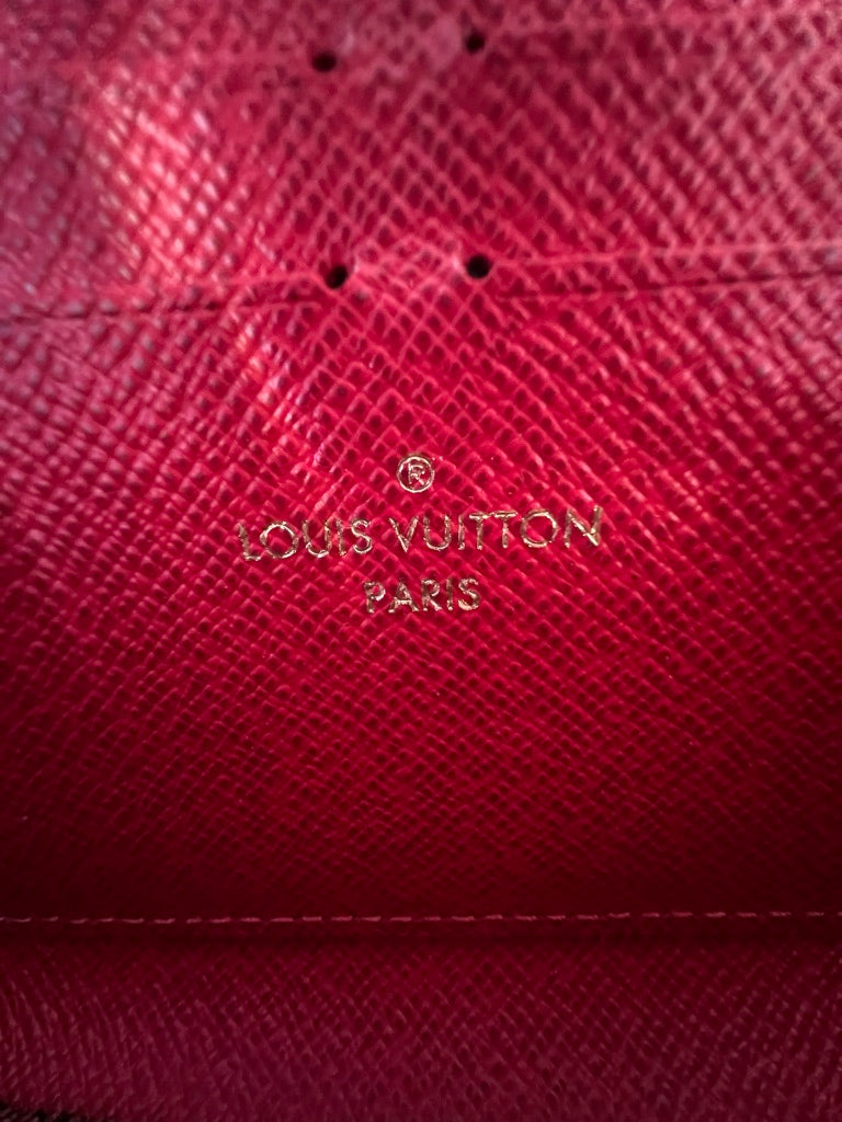 2022 LOUIS VUITTON CLÉMENCE WALLET DAMIER EBENE - FULL SET