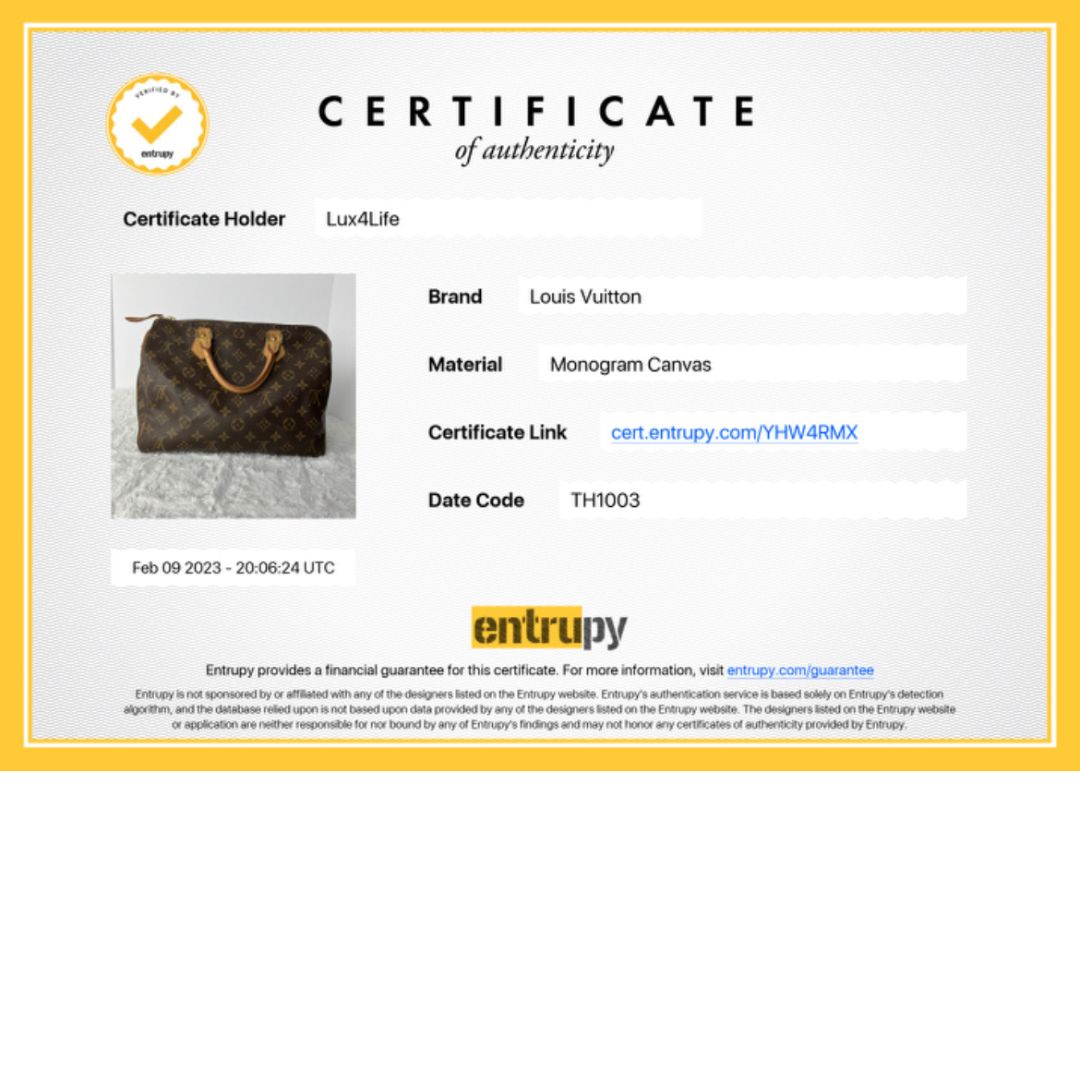 LOUIS VUITTON SPEEDY 30 MONOGRAM