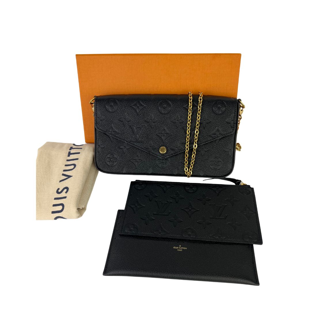 LOUIS VUITTON FELICIE POCHETTE MONOGRAM EMPREINTE - FULL SET